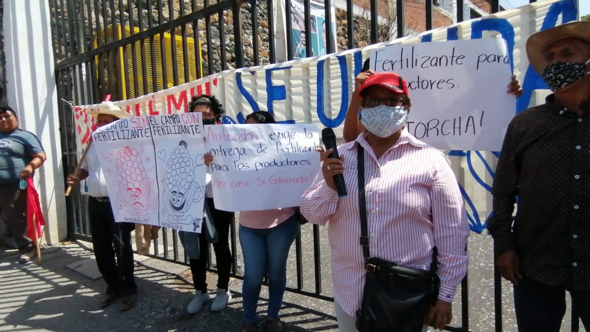 Antorchistas se manifestaron en la Sedagro