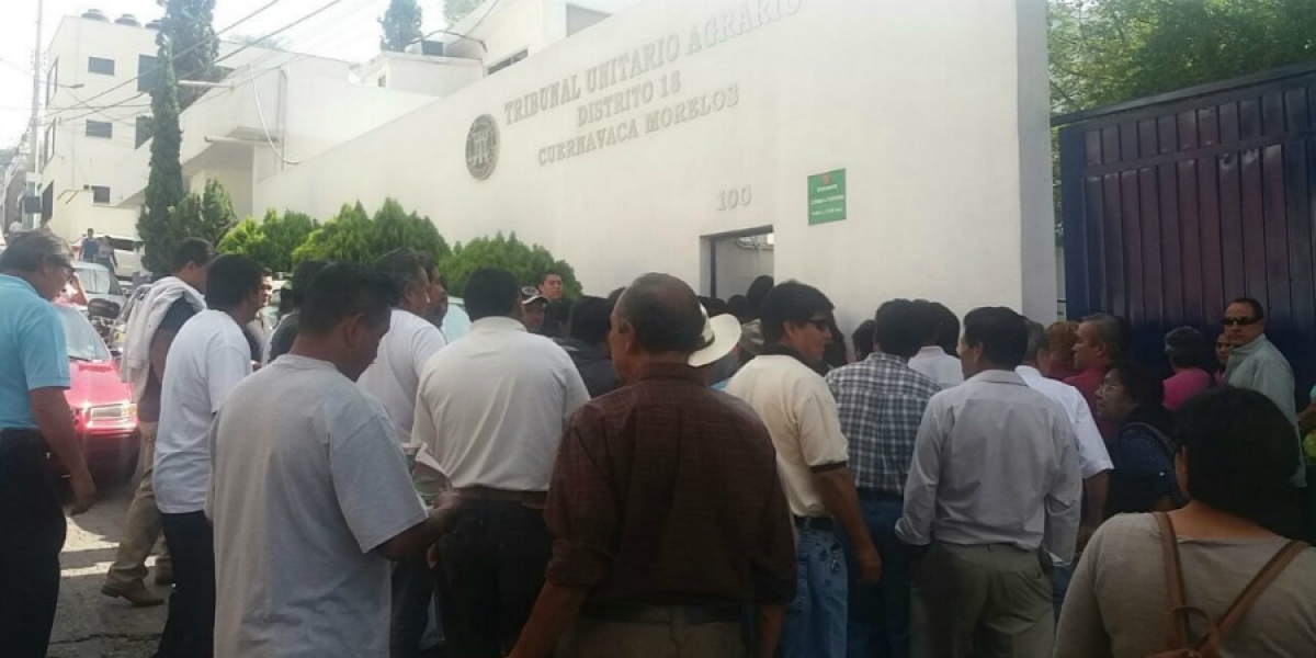 Inconformes, comuneros de Santa María con el actuar de autoridad agraria