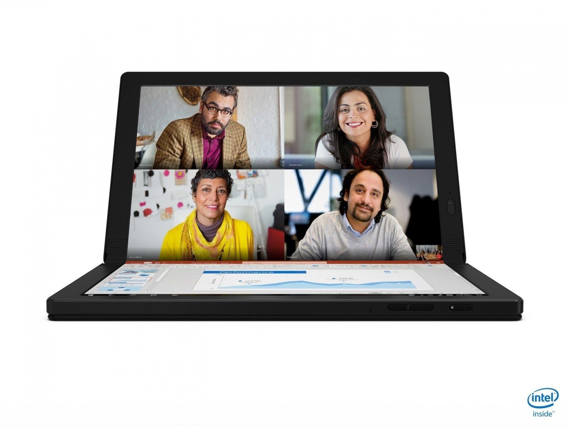 Lenovo presenta la primera laptop con pantalla plegable