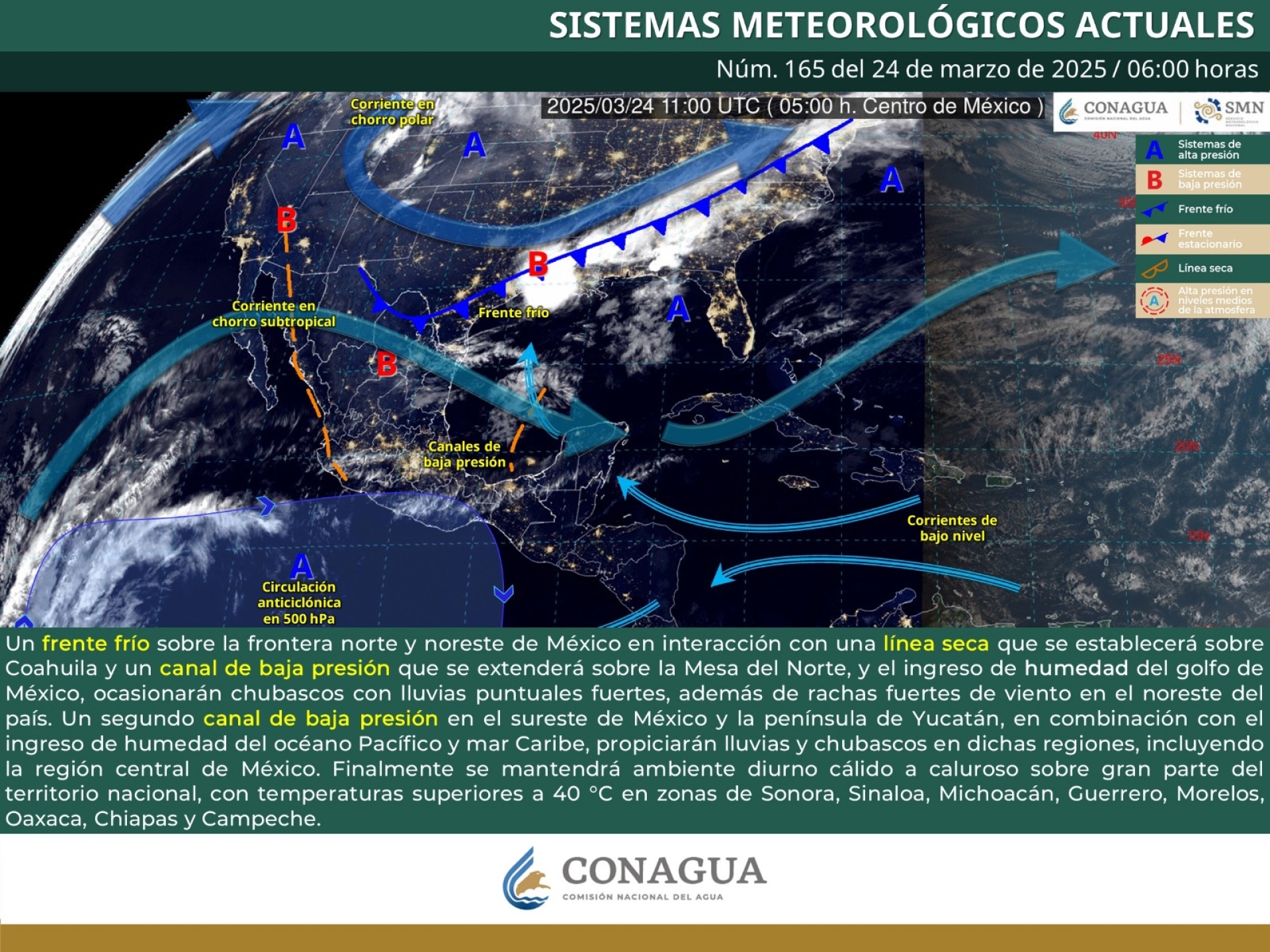 Semana calurosa con posibles lluvias ligeras en Morelos