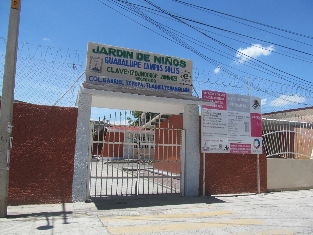 Ladrones se meten y roban en jardín de niños de Tlaquiltenango