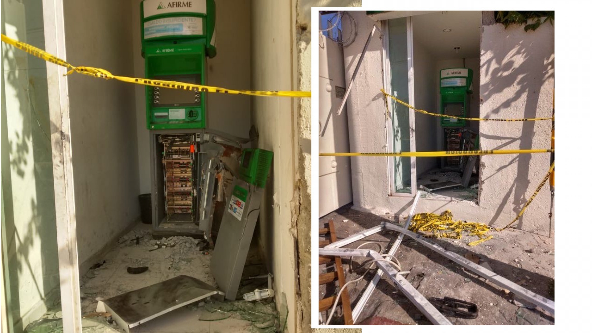 Destrozan un cajero automático en Ocotepec