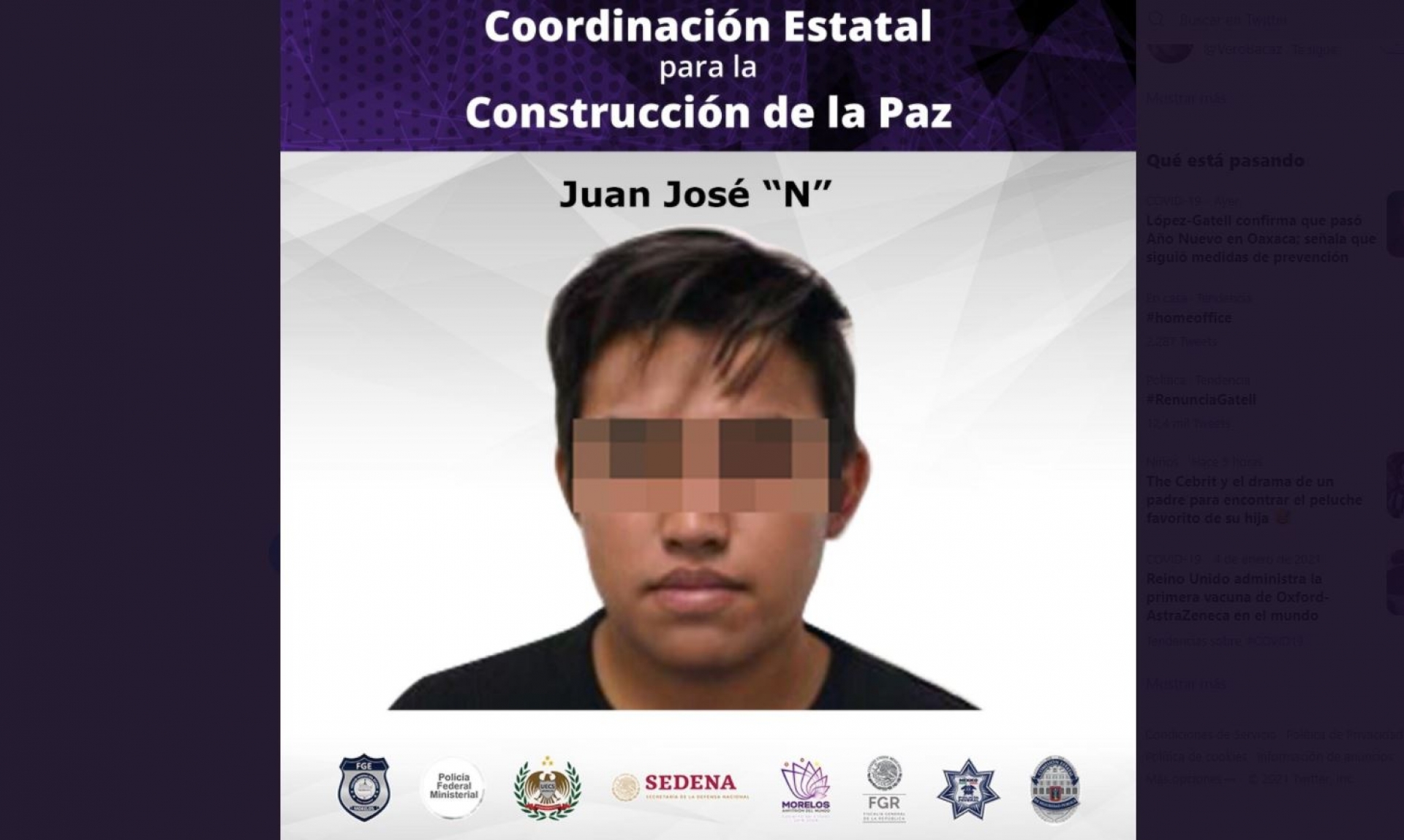 Dan 20 años de cárcel a joven por trata de personas