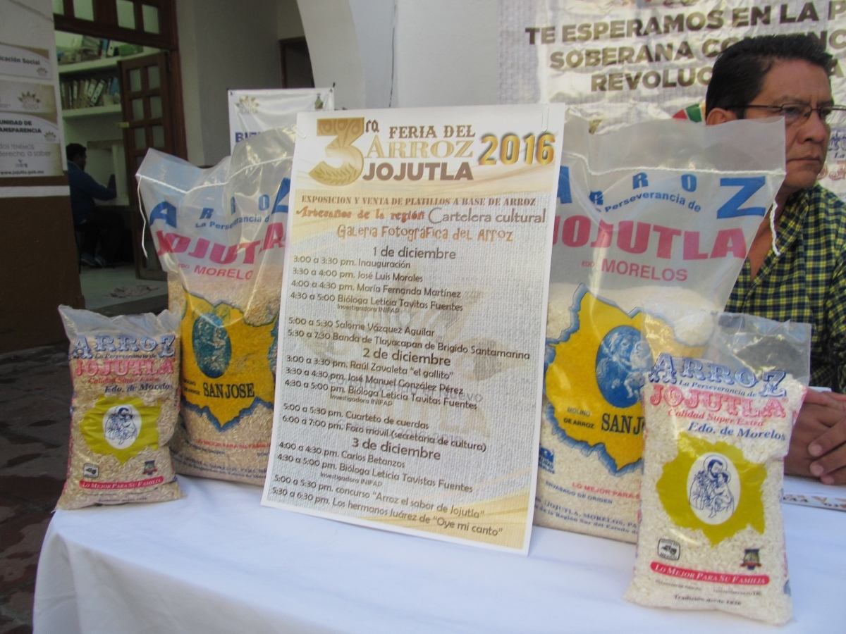 Anuncian la 3ª Feria del Arroz en Jojutla