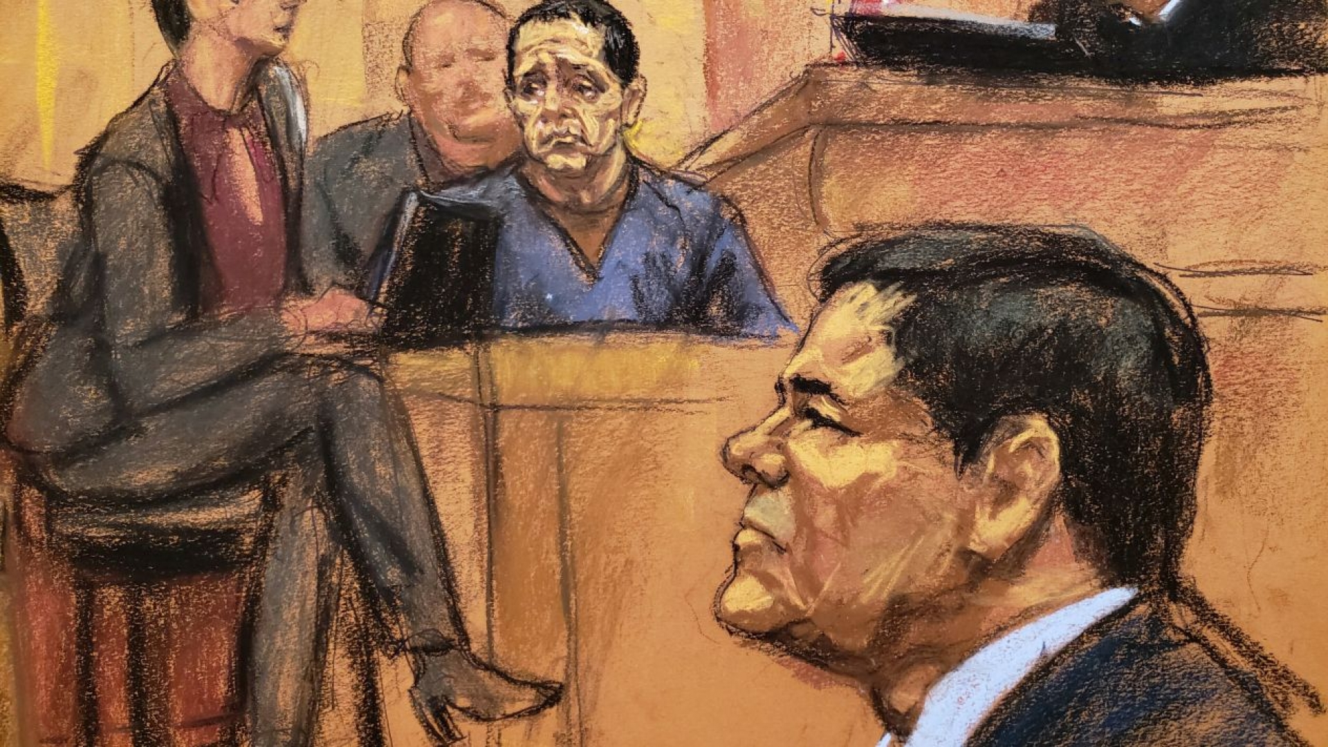 Voz del 'Chapo' se escucha por primera vez en su juicio