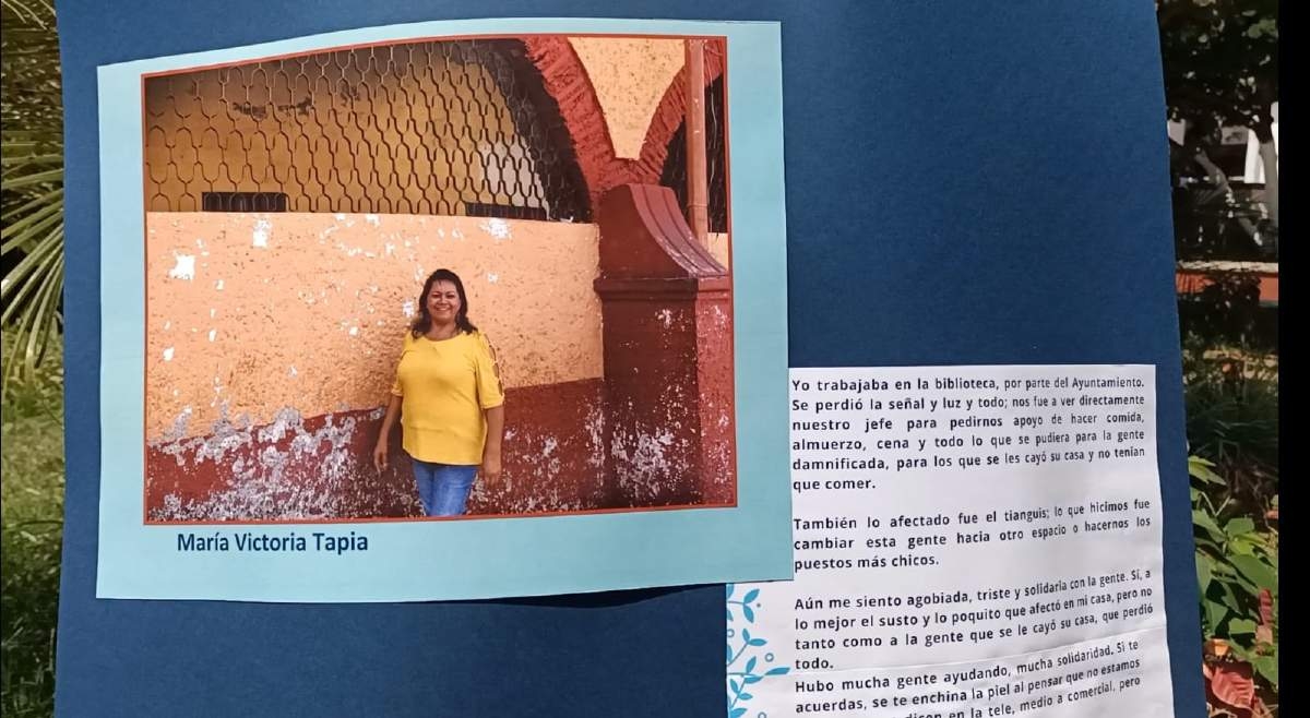 A través de fotografías, plasman tetecalenses vivencias del sismo del 19S