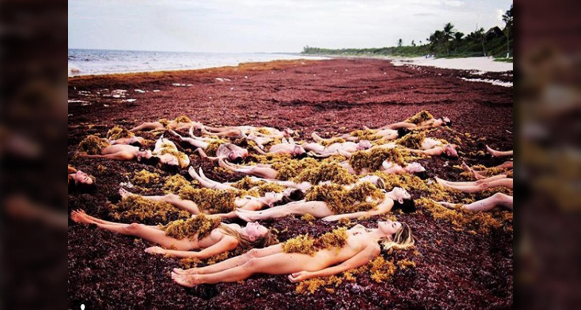 VIDEO: Desnudos y con sargazo, Spencer Tunick recrea la realidad de Tulum
