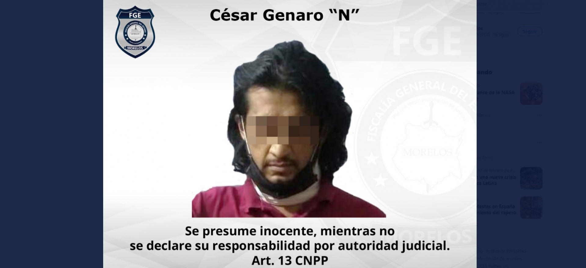 Capturan a individuo que hirió con arma blanca a su pareja