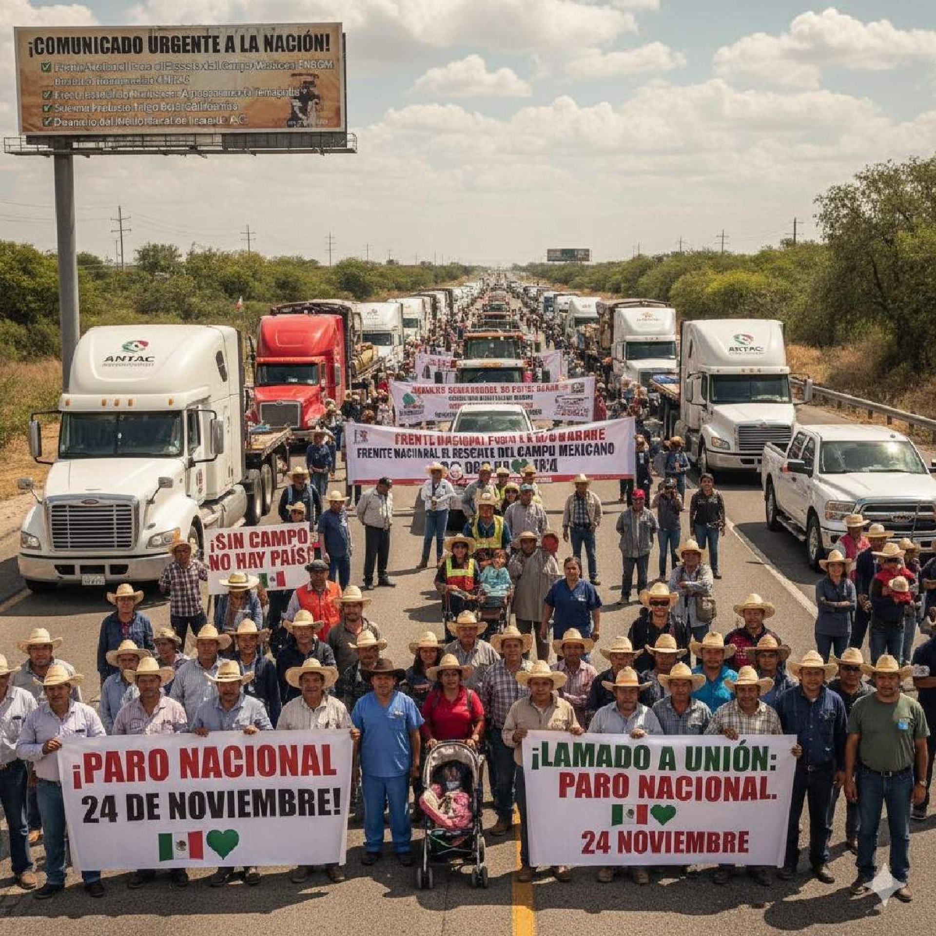 Mañana, jornada de bloqueos
