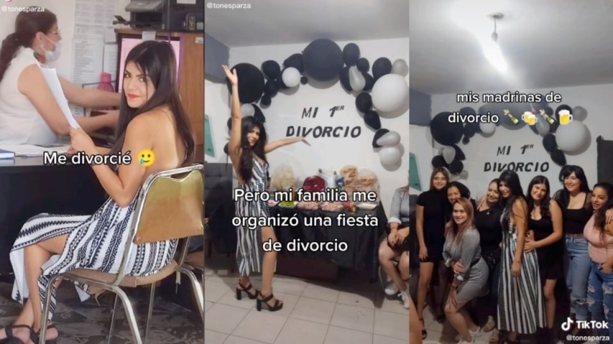Joven se divorcia y su familia arma "pachangón bien loco" hasta el amanecer