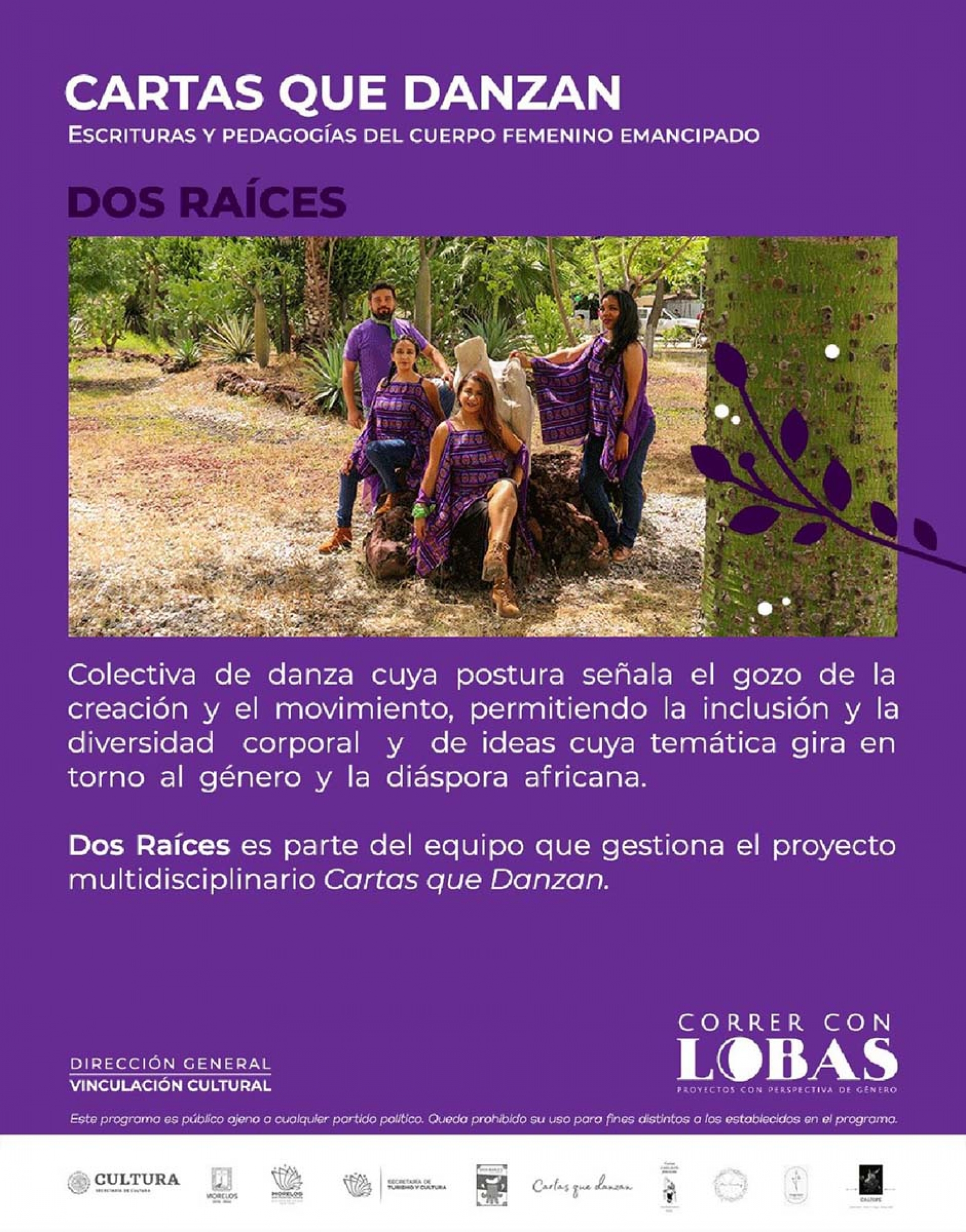 Inicia Festival Cartas que Danzan, proyecto con perspectiva de género