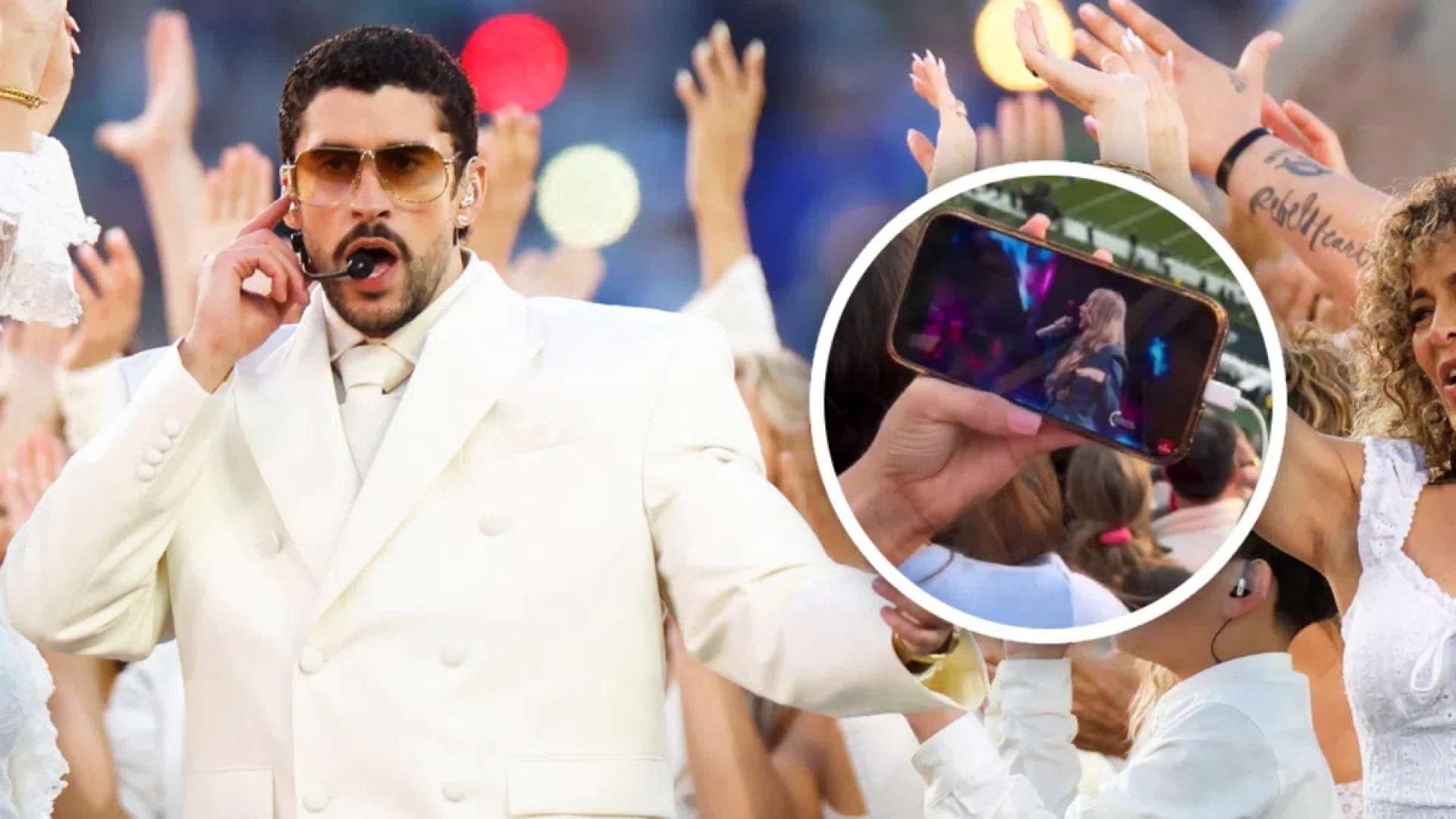 VIRAL: Influencer evita show de Bad Bunny en el Super Bowl