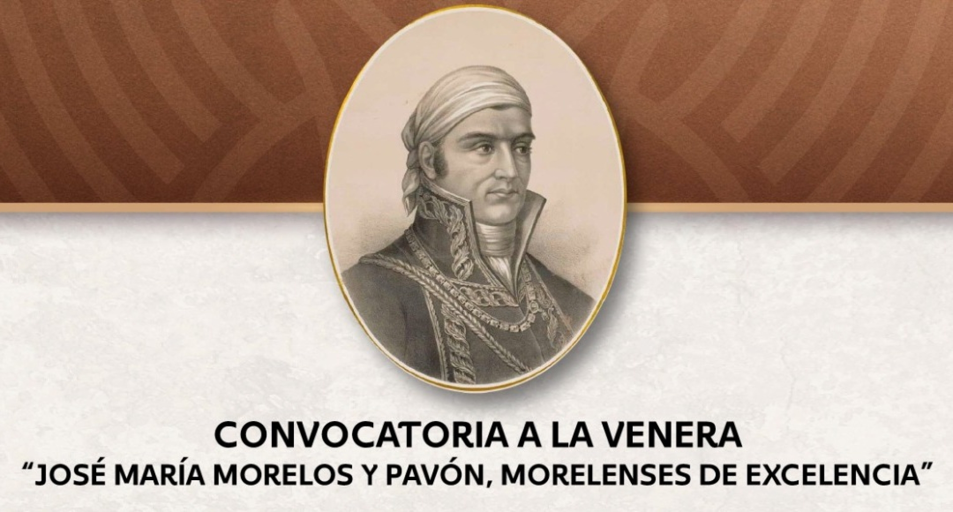 Reconocerá Poder Ejecutivo a ciudadanos destacados con la Venera 'José María Morelos y Pavón'