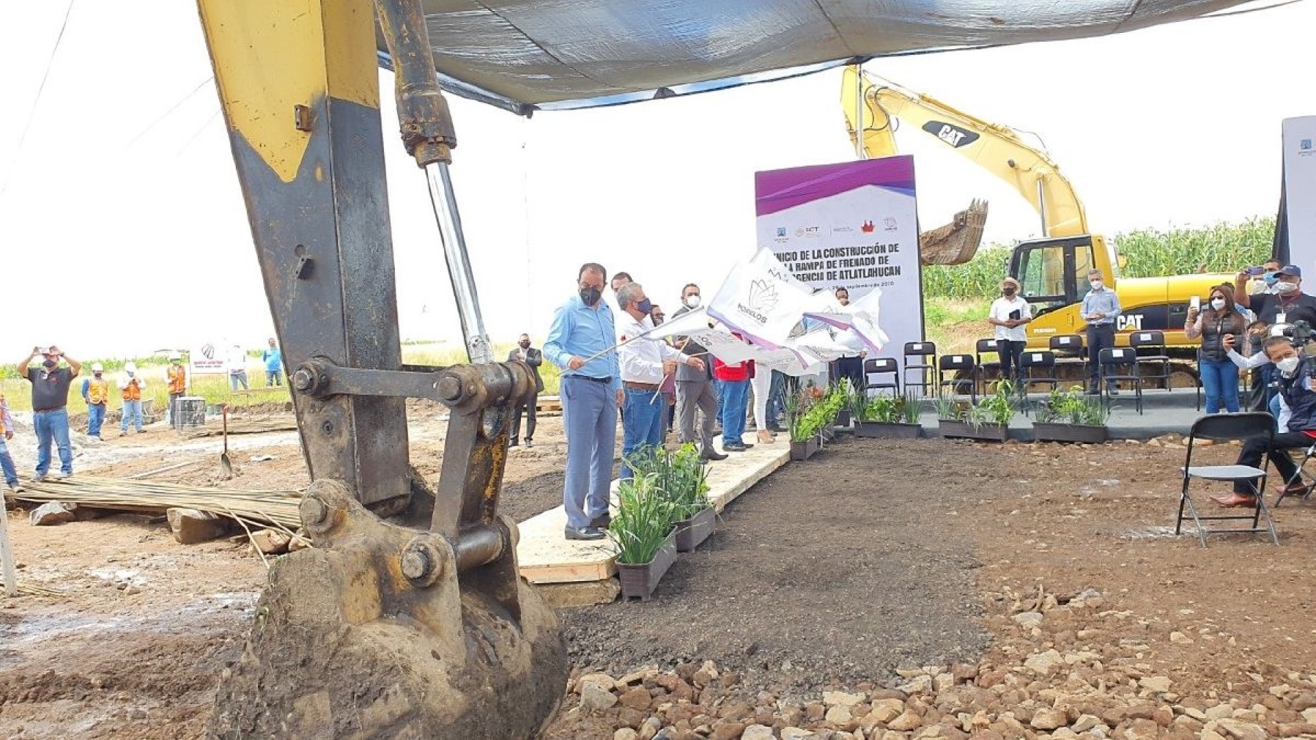 Inicia construcción de rampa de frenado en Atlatlahucan