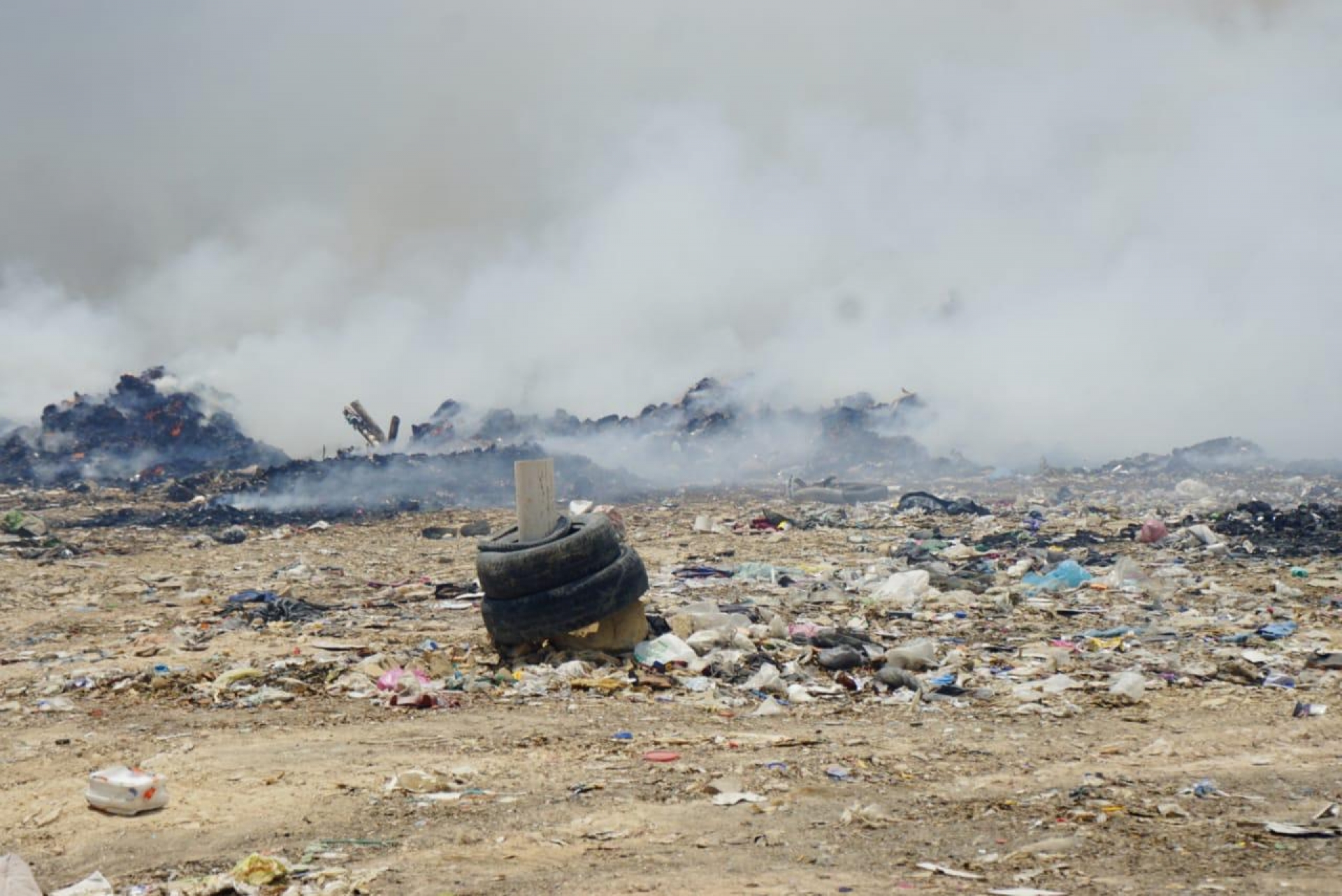 Se incendia nuevamente basurero de Tlaquiltenango