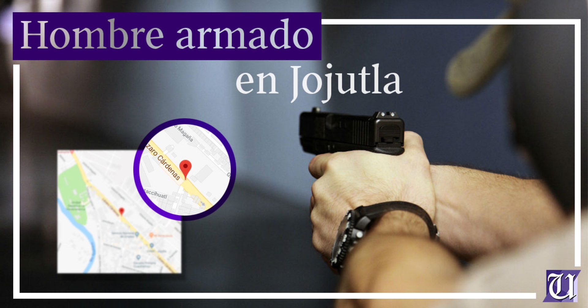 Arrestan a un individuo presuntamente armado