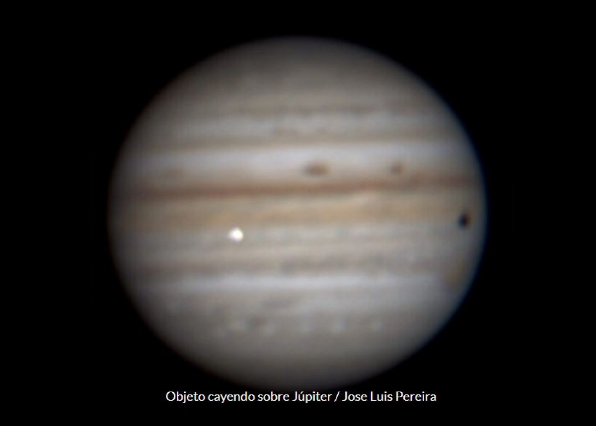 Astrónomo aficionado detecta un cuerpo desconocido cayendo sobre Júpiter