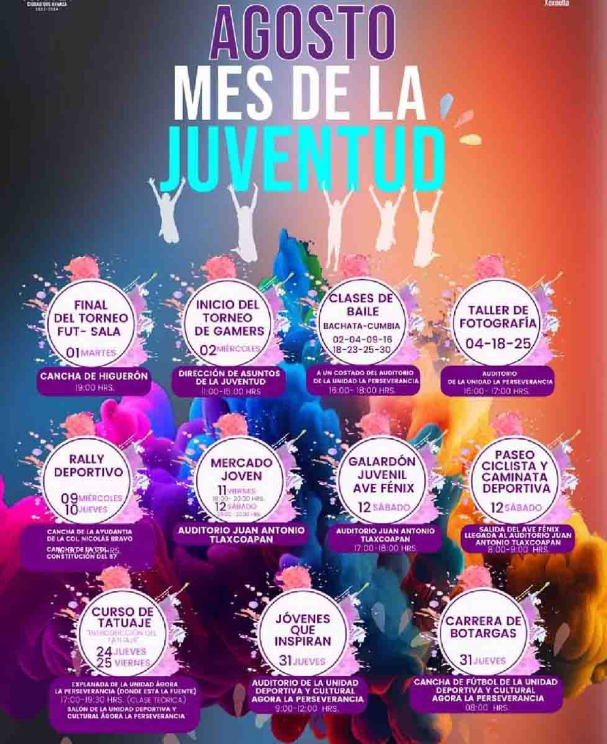 Anuncian diversas actividades en Jojutla por el mes de la juventud