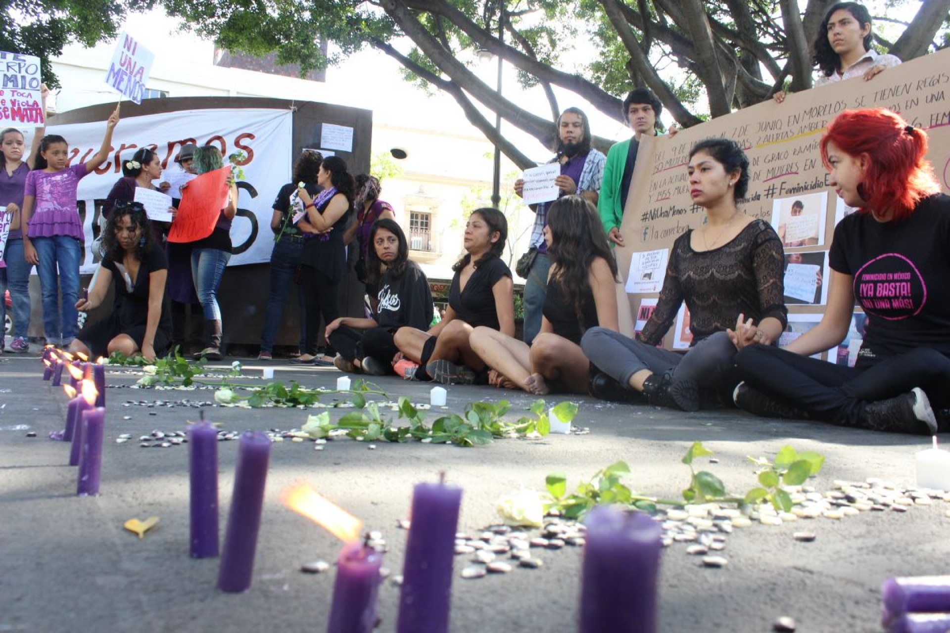 Protestan contra feminicidios
