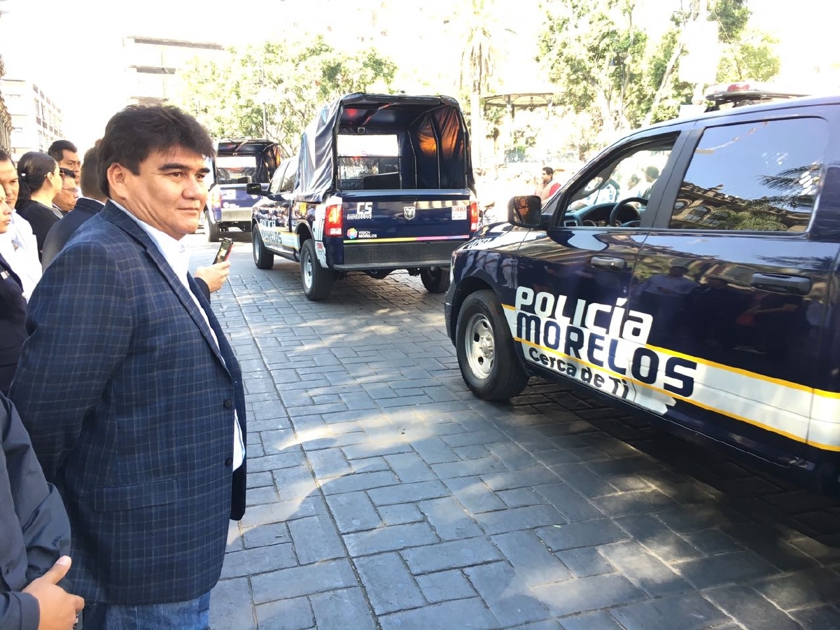 Recibe Jiutepec 20 mmdpp en patrullas y equipamiento para Policía