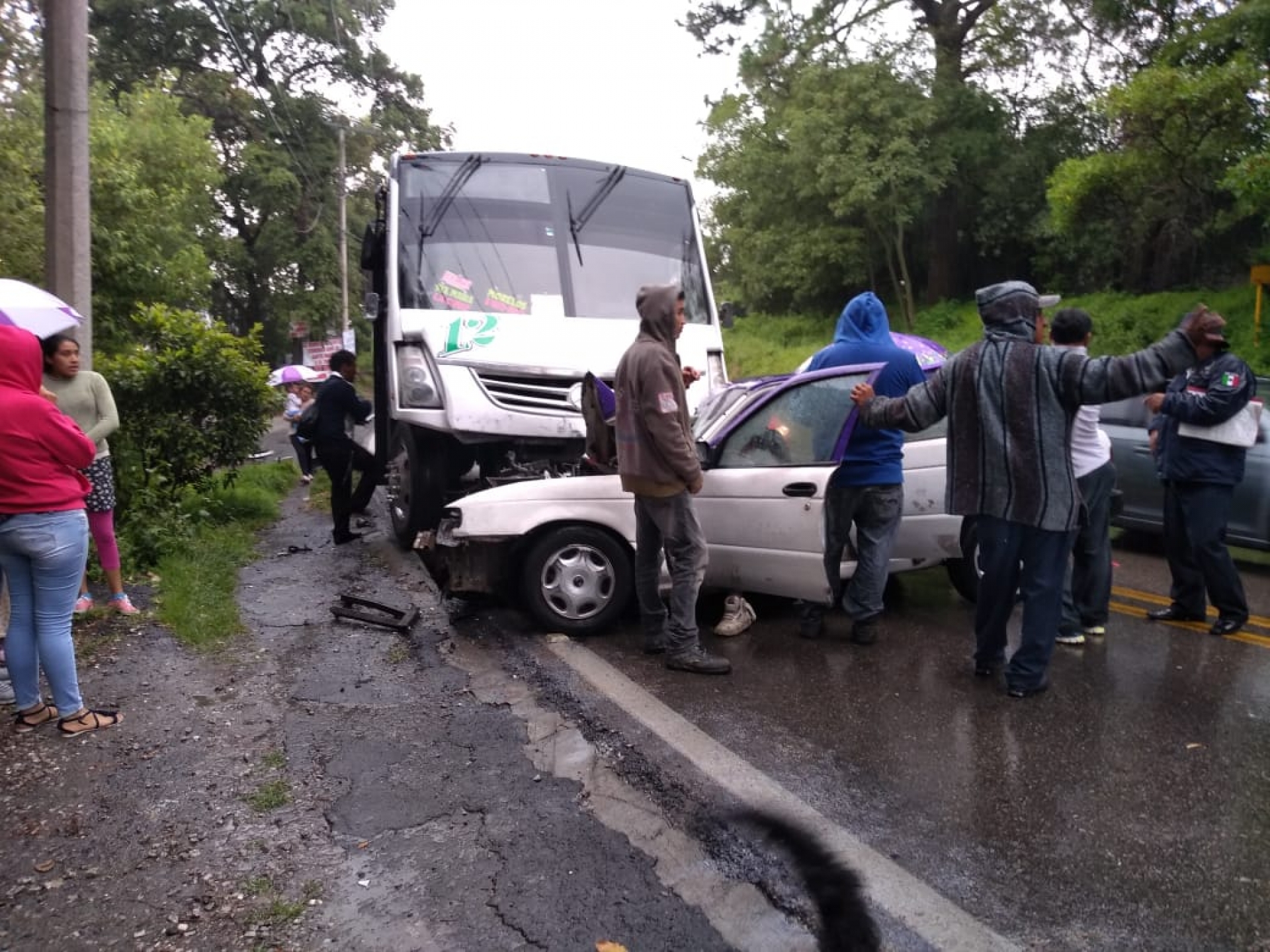 Tres lesionados tras accidente en Santa María