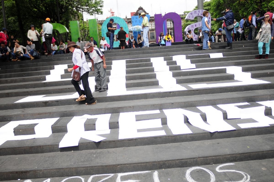 Periodistas de Morelos reclaman contra el asesinato de informadores