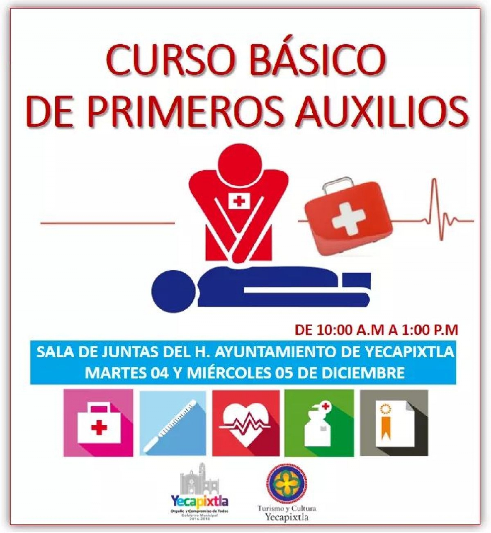 Impartirán “Curso Básico de Primeros Auxilios” en Yecapixtla