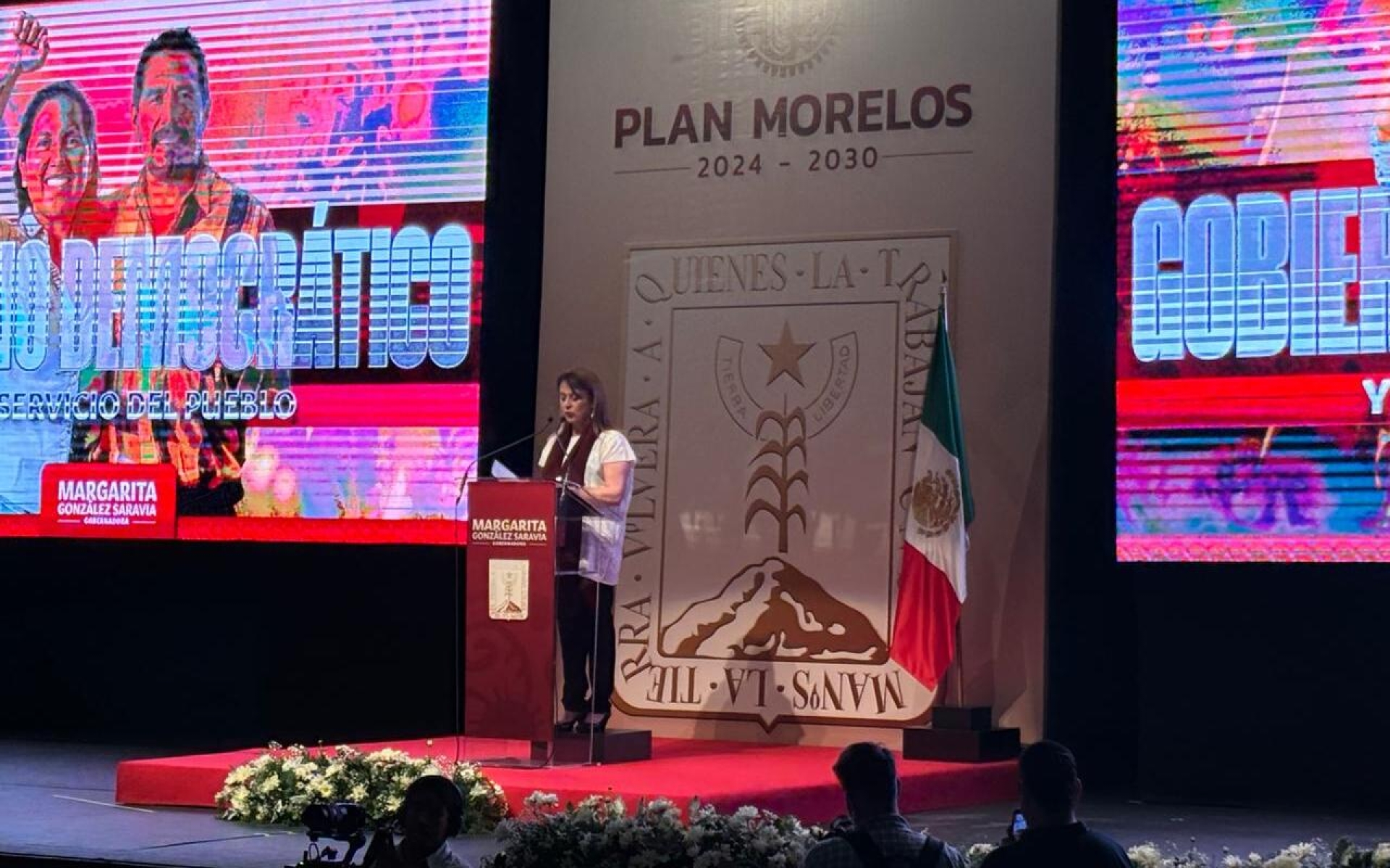 Presenta Margarita González Saravia el 'Plan Morelos', como proyecto de gobierno