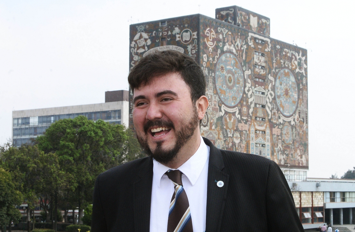 Alumno de la UNAM fue electo como líder emergente del sector espacial de la ONU