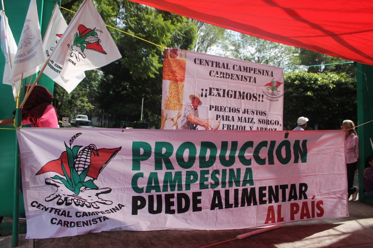Productores protestan por recorte presupuestal al campo