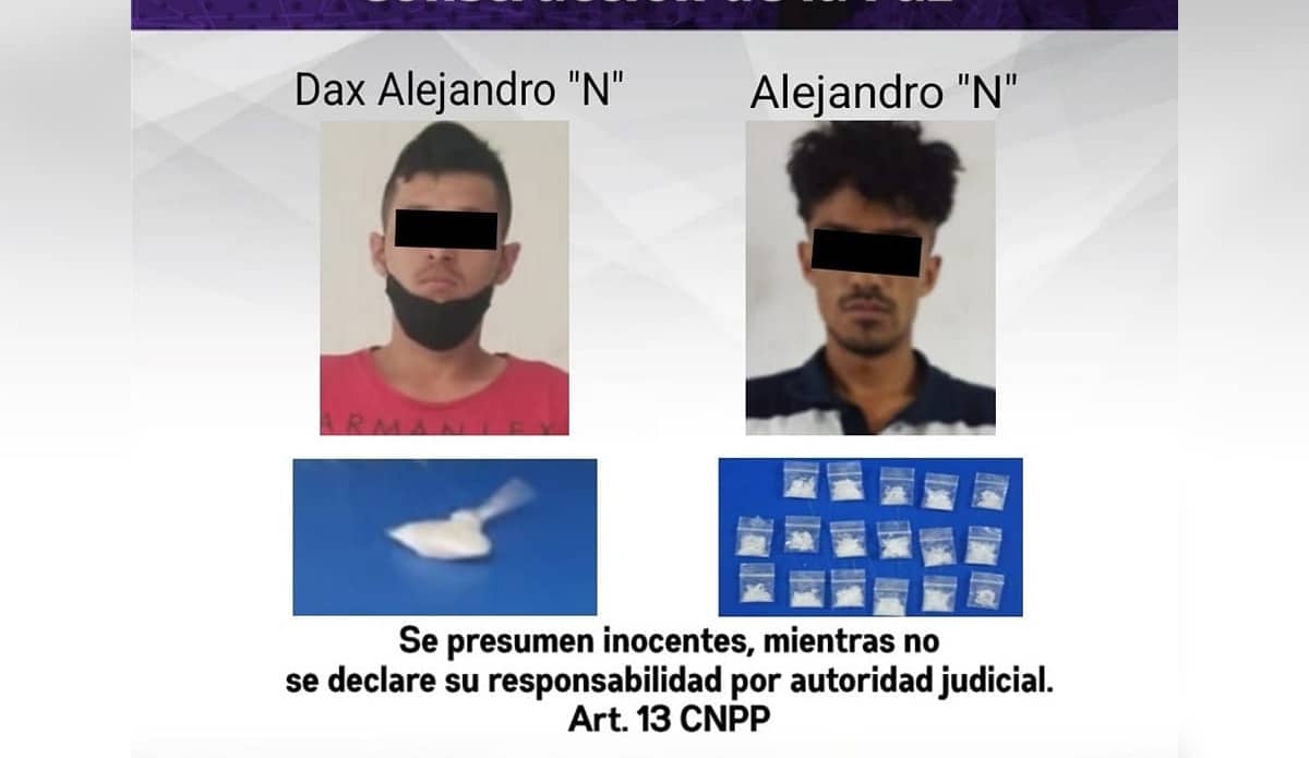Atrapado con una bolsa de droga