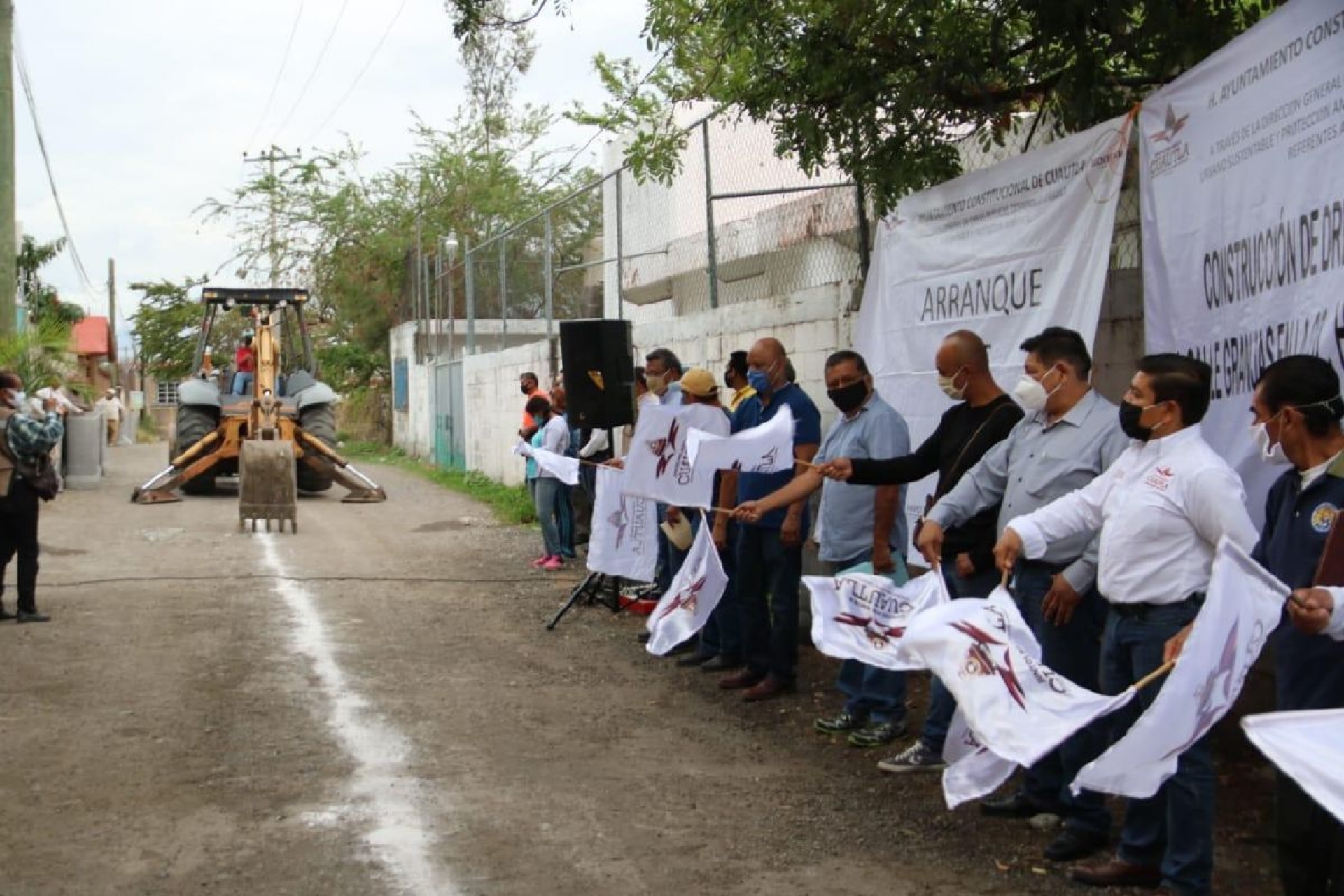 En marcha, obras de infraestructura en tres colonias de Cuautla