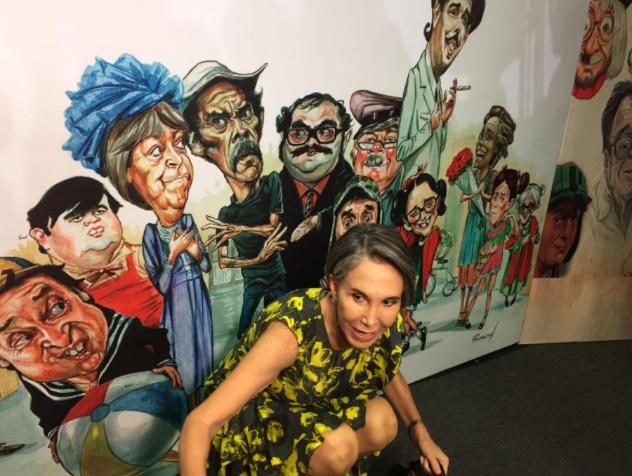 Inaugura Florinda Meza exposición de 'Chespirito'