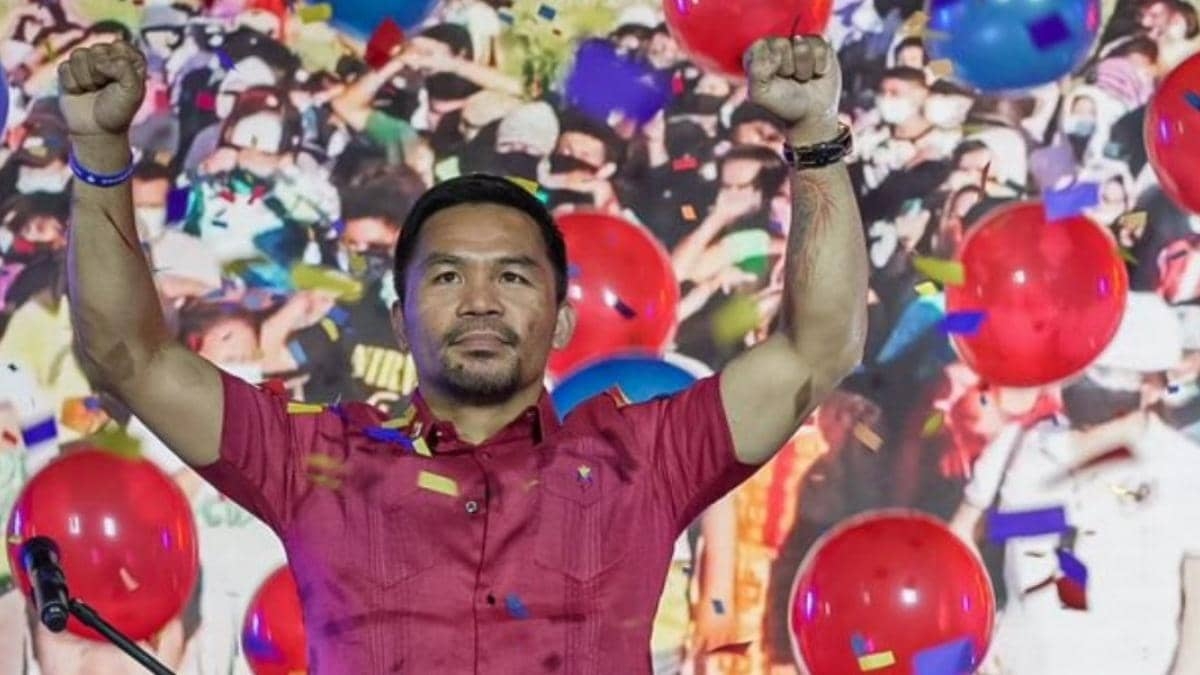 Manny Pacquiao hace oficial su candidatura presidencial en Filipinas