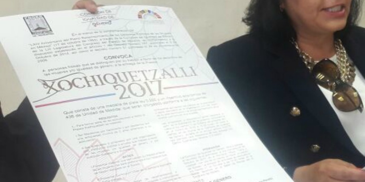 Emiten convocatoria para la presea Xochiquetzalli 2017