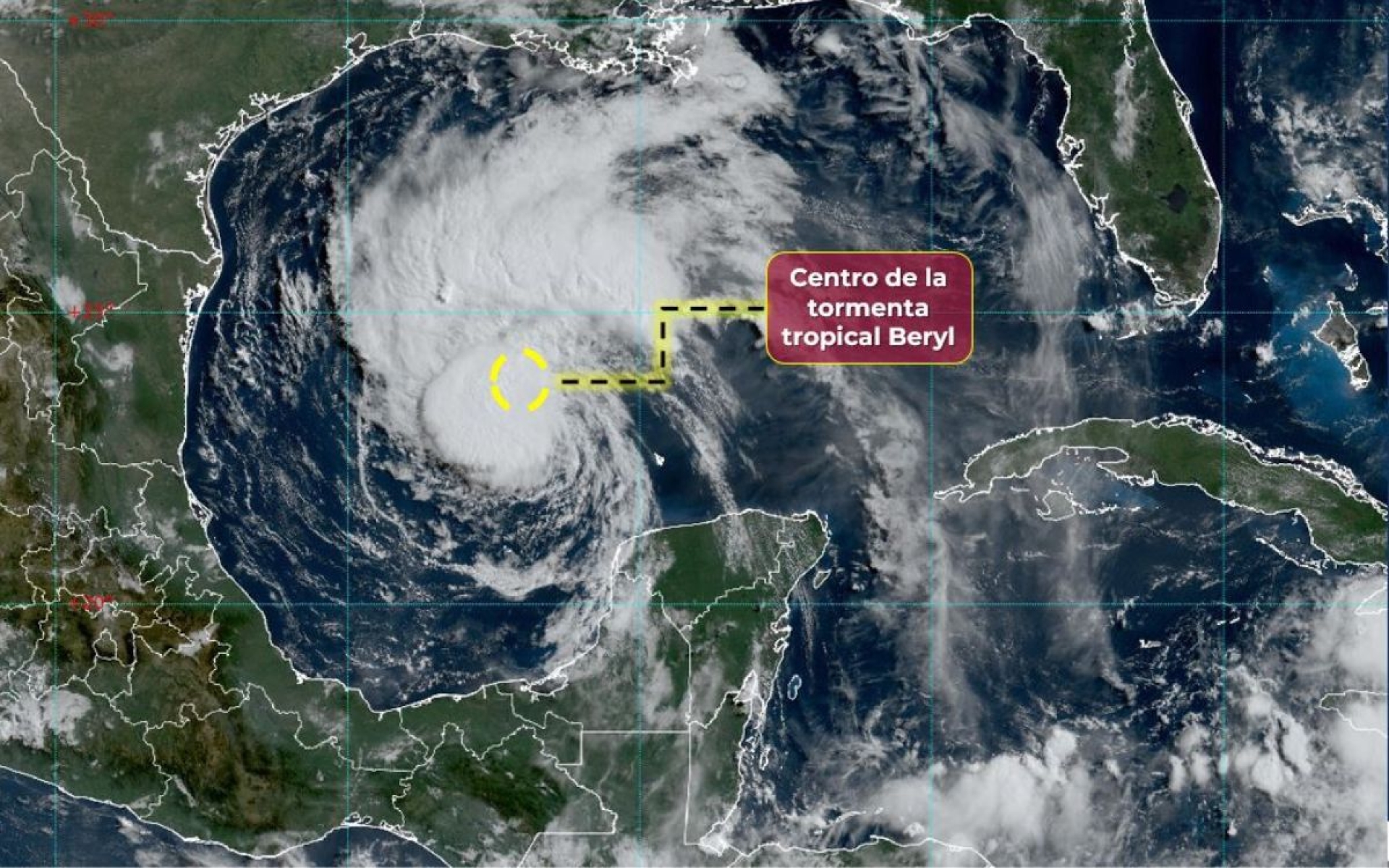'Beryl' volverá a ser huracán antes de impactar el noreste de México