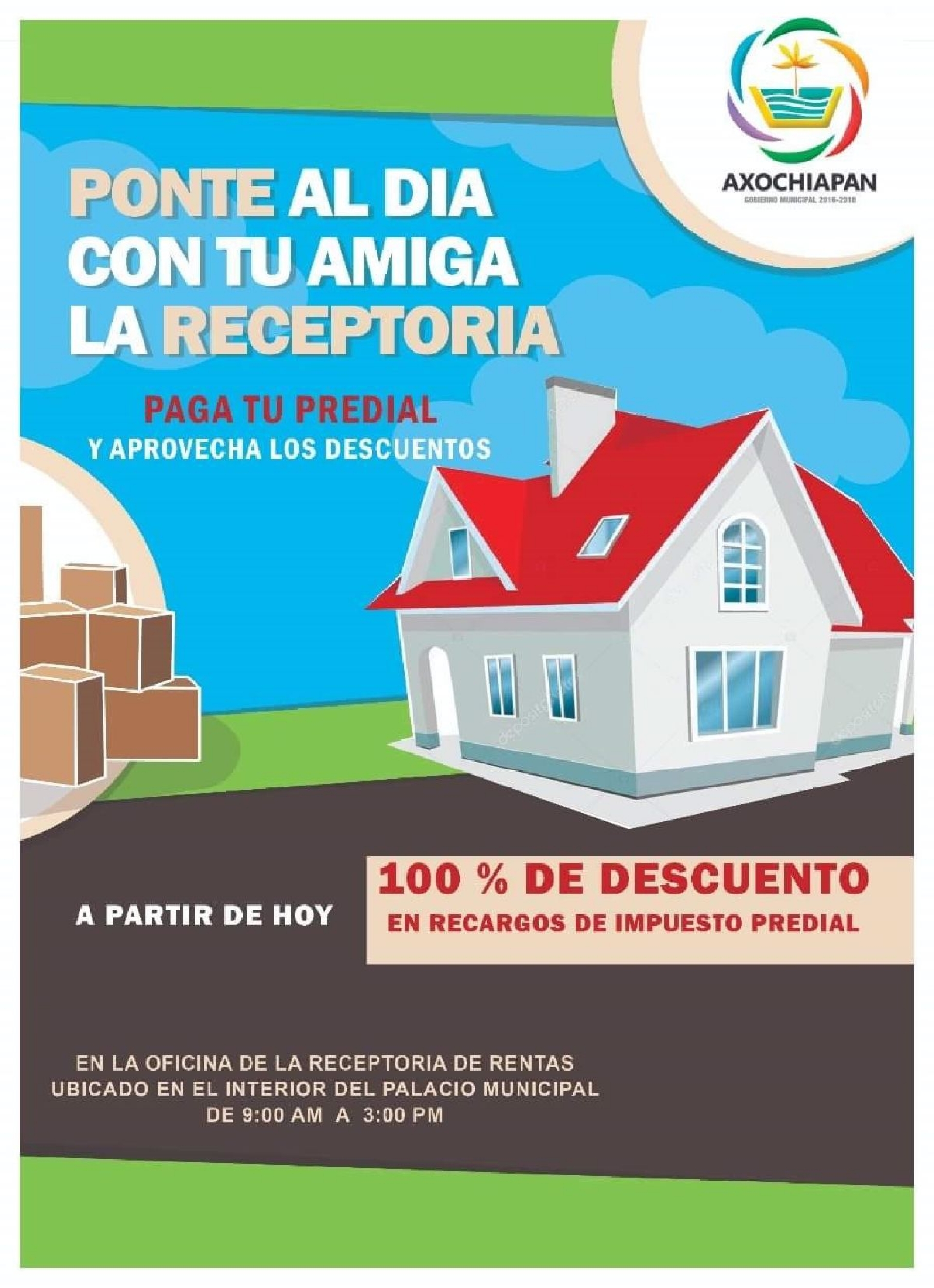 Implementa Édgar Muñoz Sanabria campaña de descuento en el predial