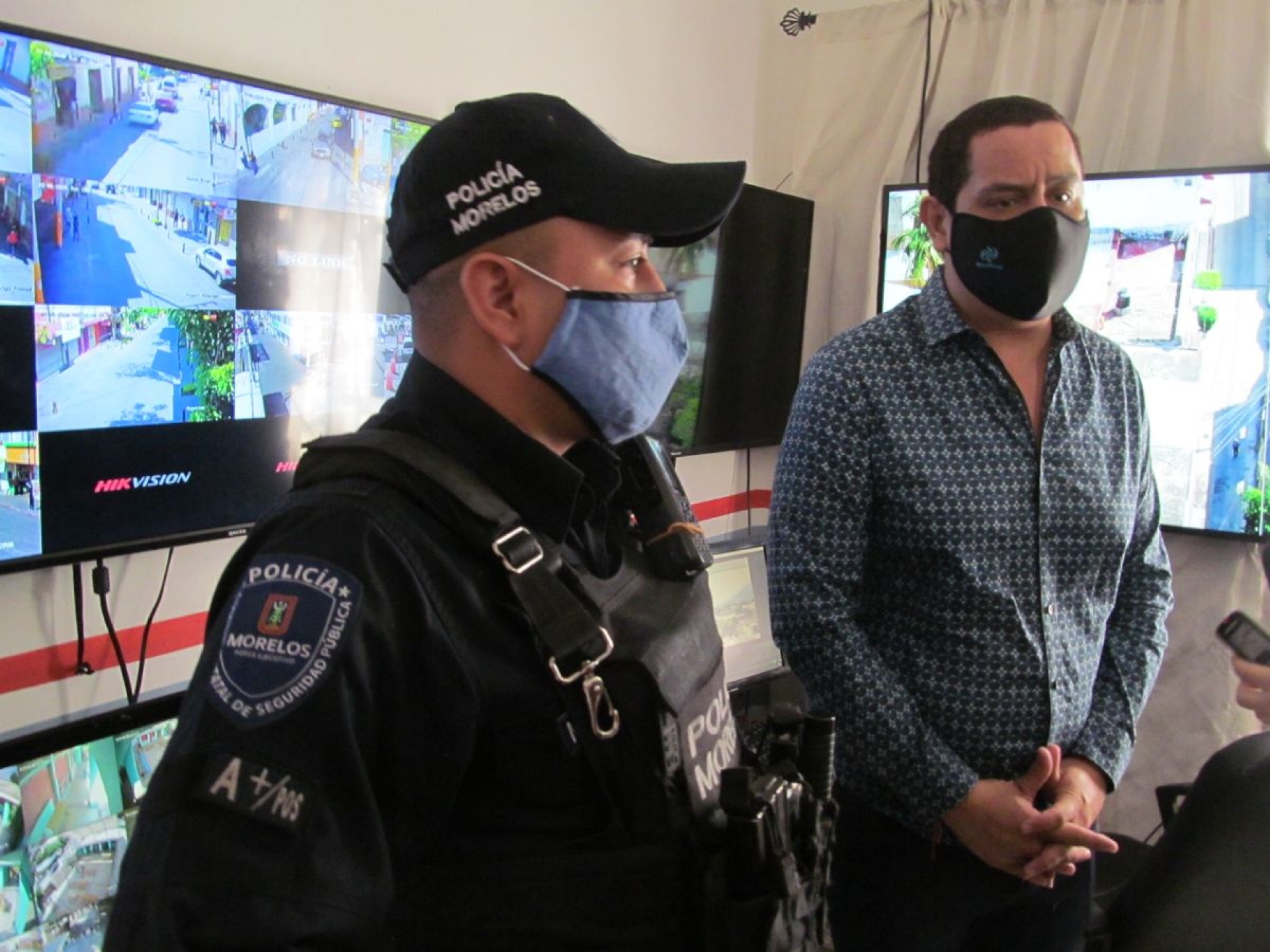 Refuerzan sistema de videovigilancia en zona comercial de Jojutla