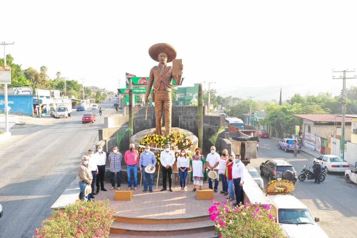 Recuerdan a Emiliano Zapata en Tlaltizapán