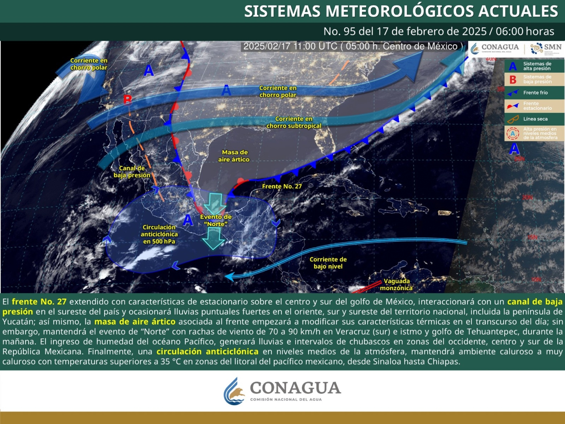 Semana con cielo nublado en Morelos