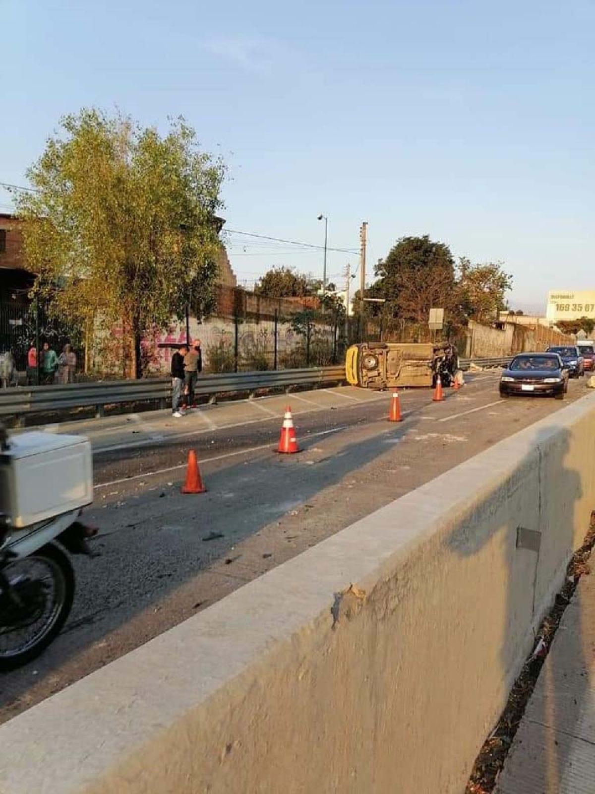 Ocho heridos en el paso exprés