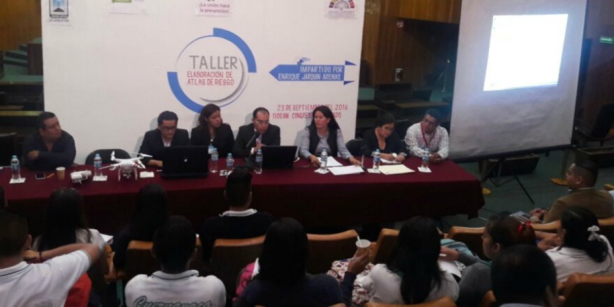 Realizan en el Congreso del estado un Taller de Elaboración de Atlas de Riesgo