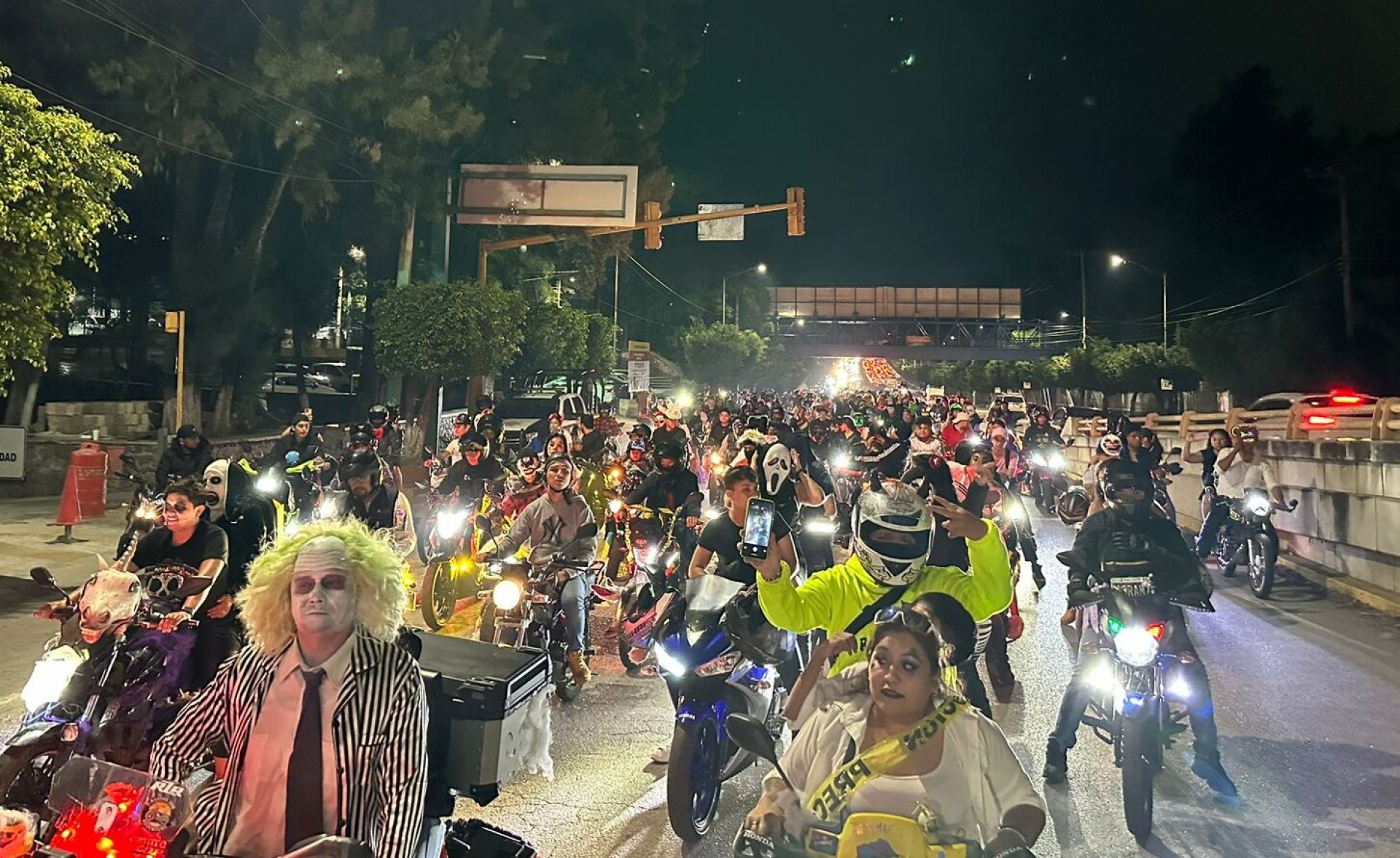 'Mega rodada del terror 2024' en avenidas y calles de Cuernavaca