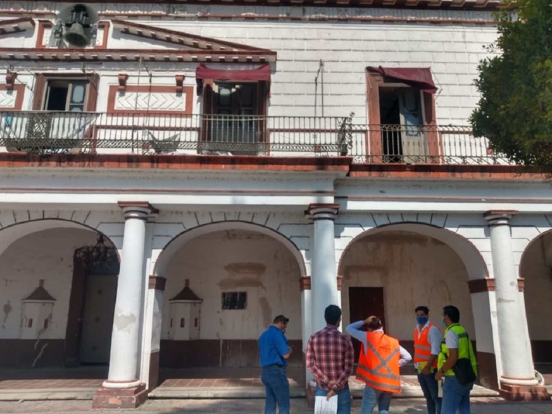 Supervisan avance en reconstrucción de inmuebles históricos en Cuautla