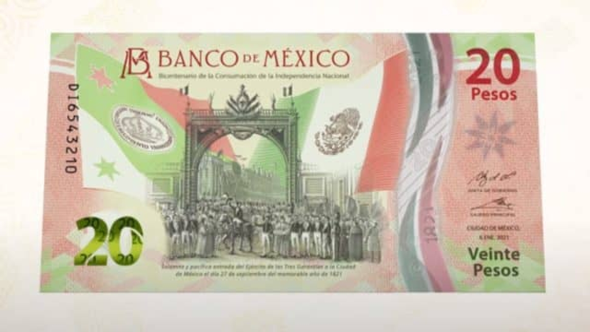 Billete de 20 pesos es reconocido como el mejor de América Latina