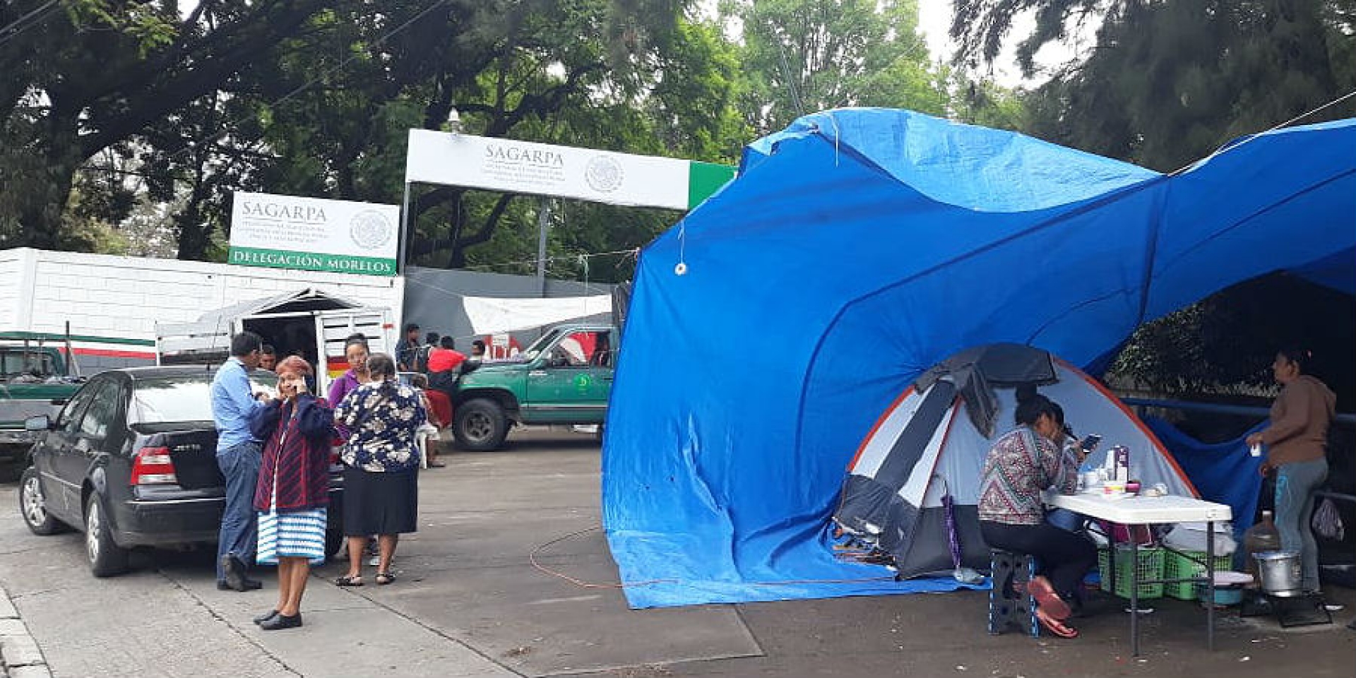 Campesinos mantienen tomadas las instalaciones de la Sagarpa