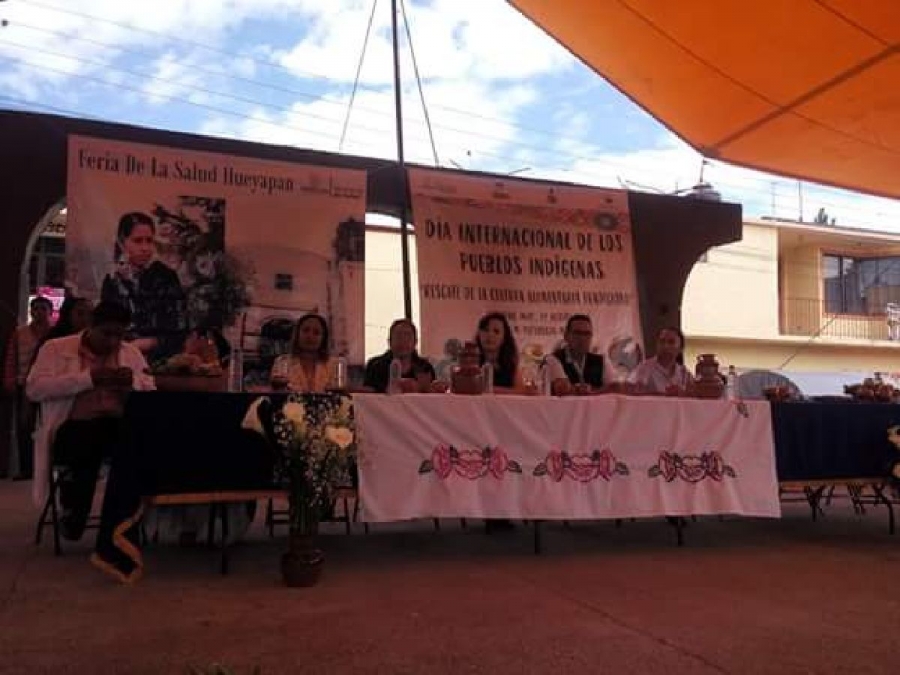 Durante el Día Internacional de los Pueblos Indígenas en Hueyapan se llevó a cabo jornada de salud “rescate de la cultura alimentaria tradicional”