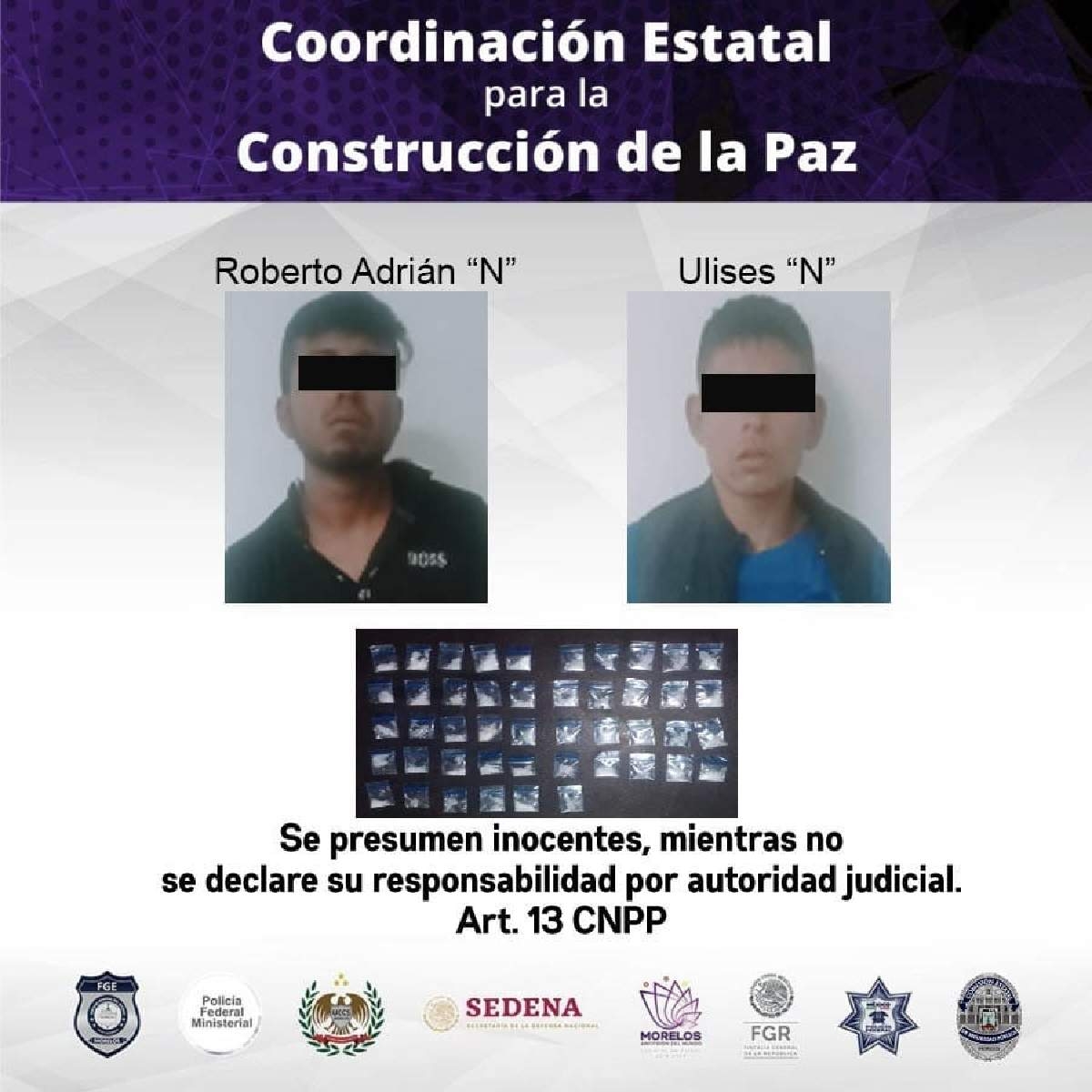 La moto en la que viajaban tiene reporte de robo