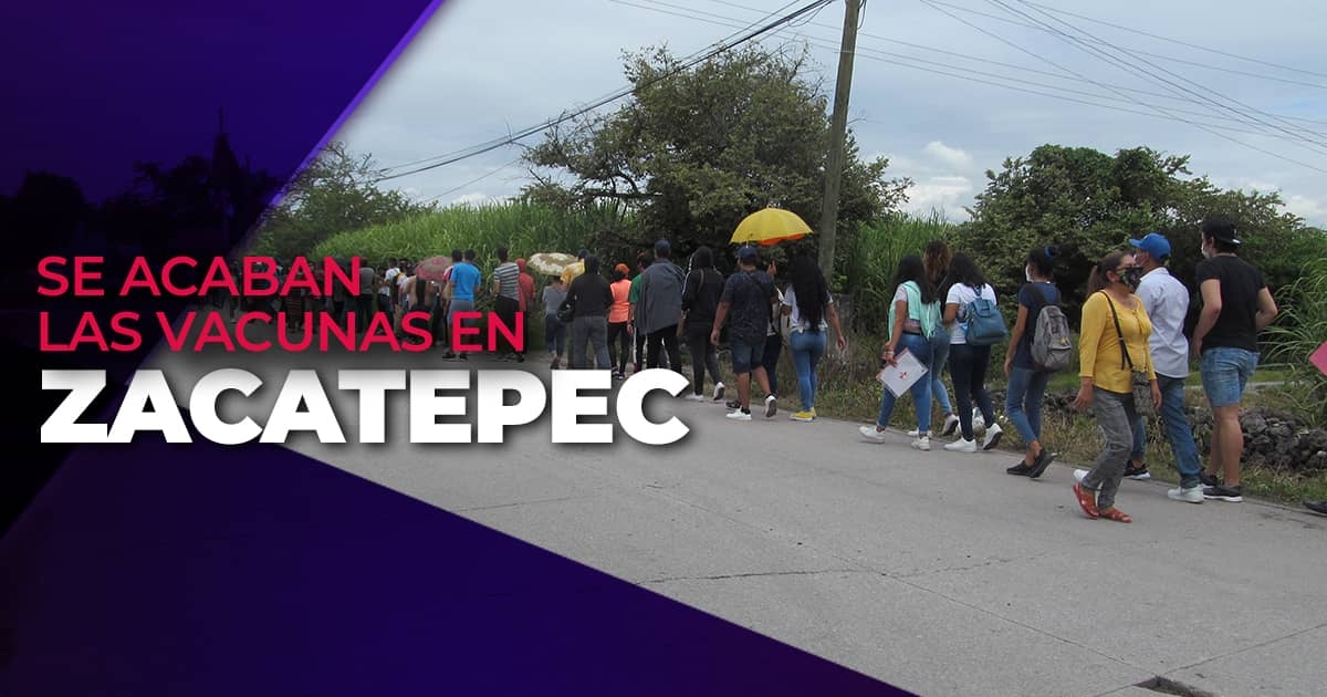 Ante la extraordinaria demanda, se acaban las vacunas en Zacatepec