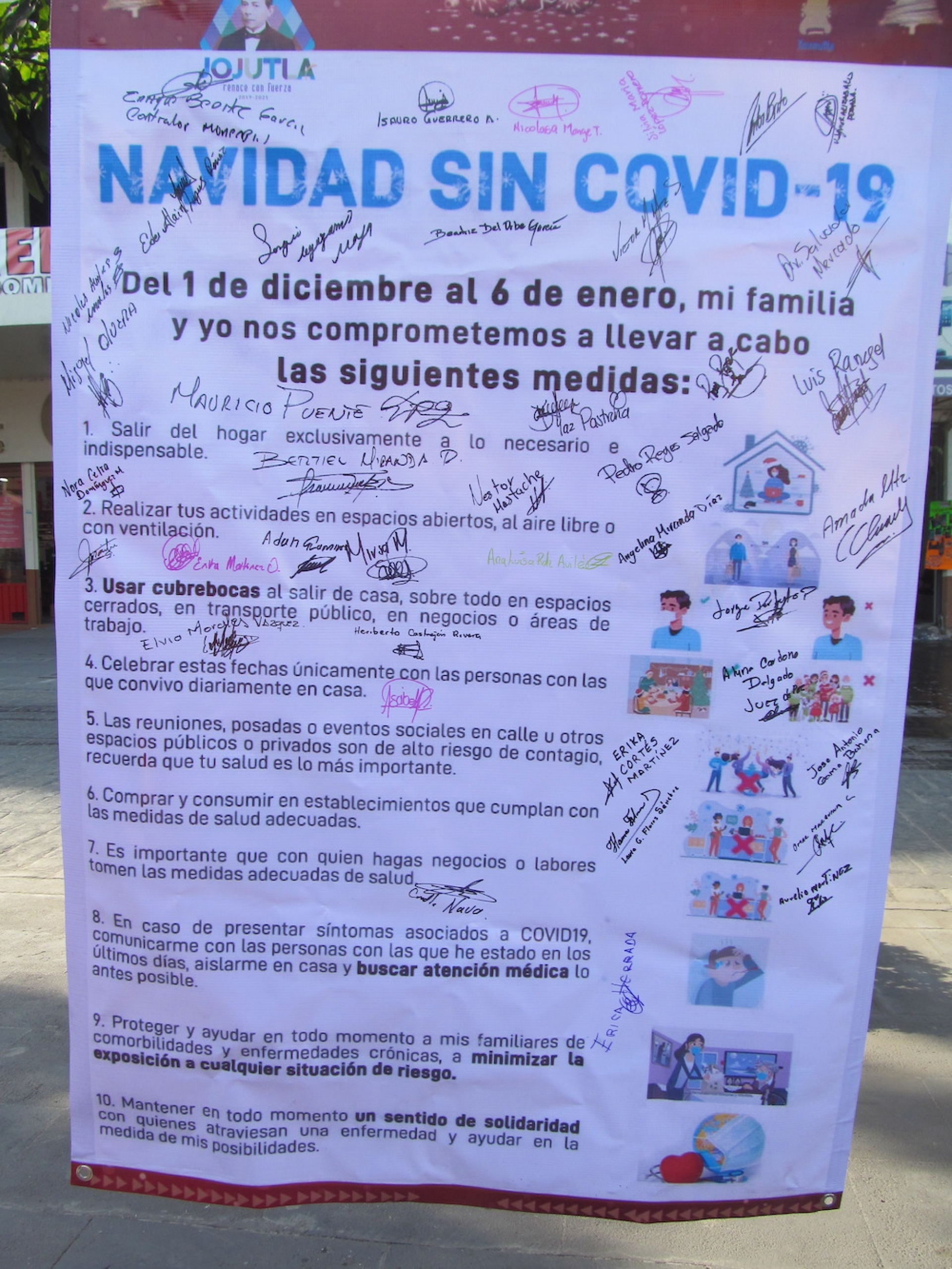 Proponen en Jojutla decálogo anticovid